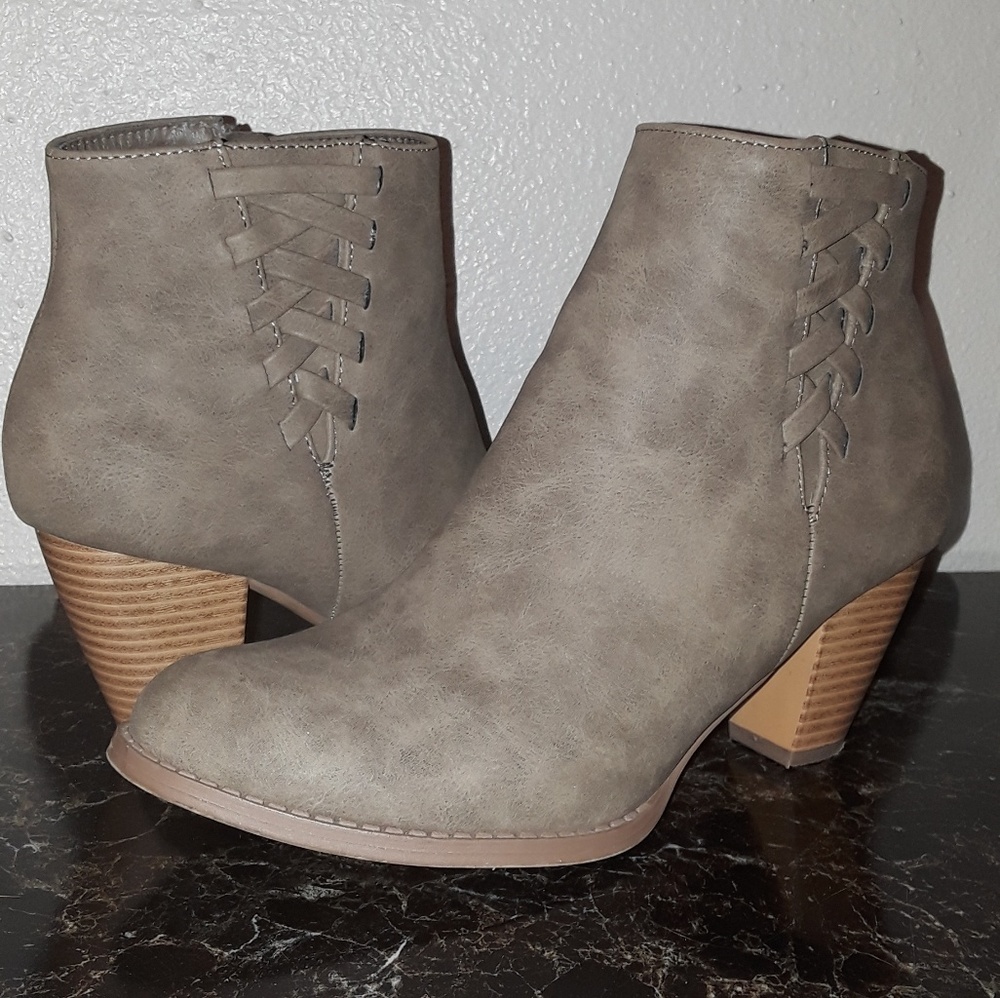 Grey booties